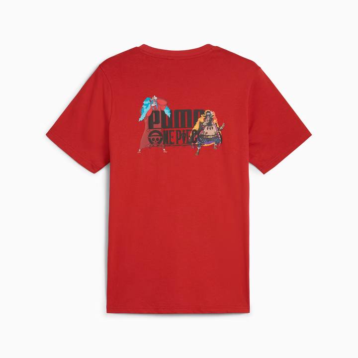 PUMA x ONE PIECE Men's Graphic Tee (Club Red)