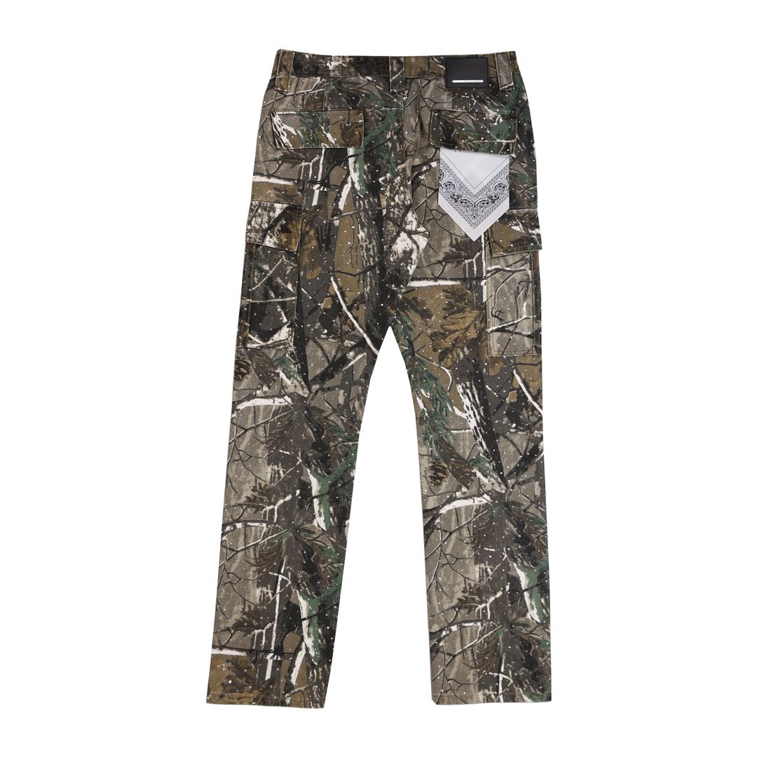ALLOVER STUD CARGO PANTS