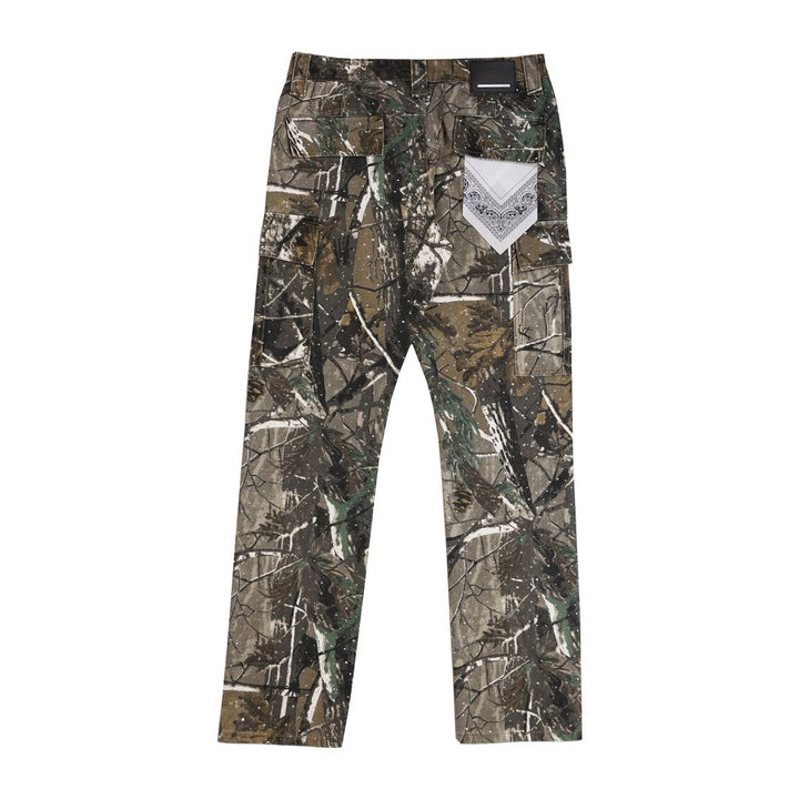 ALLOVER STUD CARGO PANTS