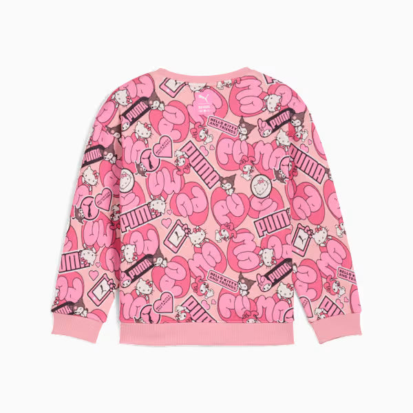 PUMA x HELLO KITTY AND FRIENDS® PATTERNED CREWNECK SWEATSHIRT