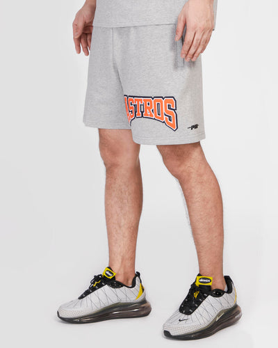 HOUSTON ASTROS CREST EMBLEM FLC SHORT (HEATHER GREY)