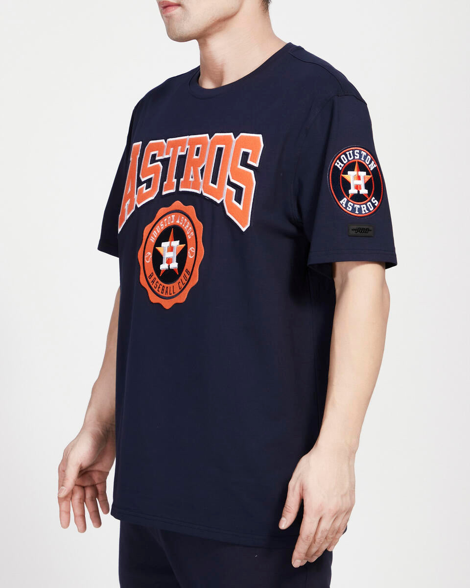 HOUSTON ASTROS CREST EMBLEM SJ TEE (MIDNIGHT NAVY)