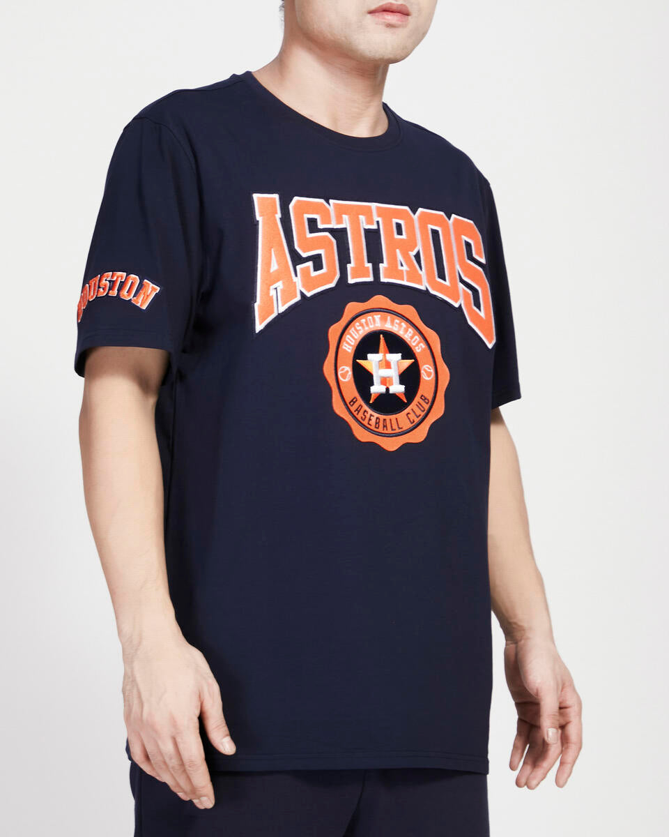 HOUSTON ASTROS CREST EMBLEM SJ TEE (MIDNIGHT NAVY)