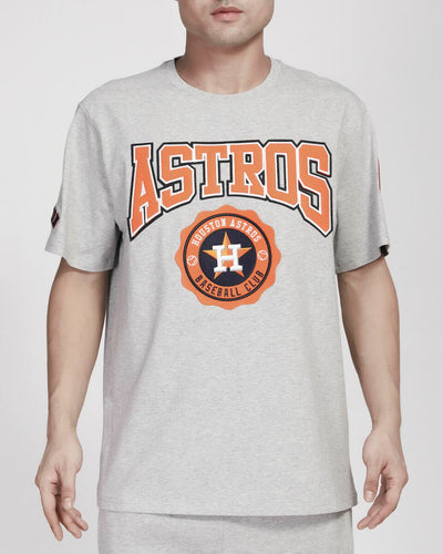 HOUSTON ASTROS CREST EMBLEM SJ TEE (HEATHER GREY)