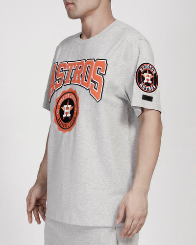 HOUSTON ASTROS CREST EMBLEM SJ TEE (HEATHER GREY)