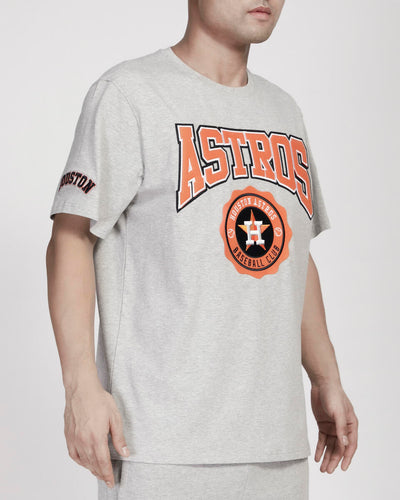 HOUSTON ASTROS CREST EMBLEM SJ TEE (HEATHER GREY)