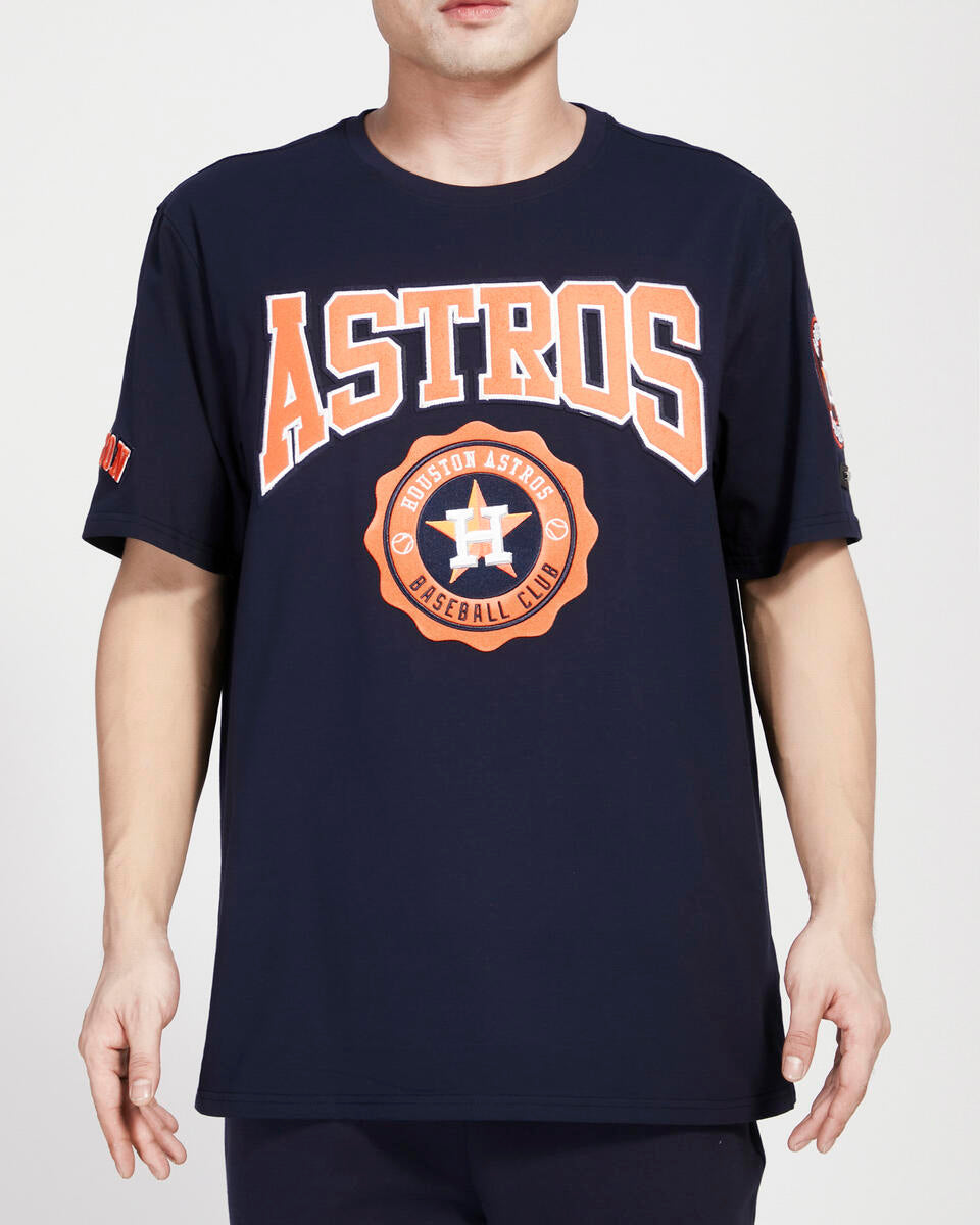 HOUSTON ASTROS CREST EMBLEM SJ TEE (MIDNIGHT NAVY)