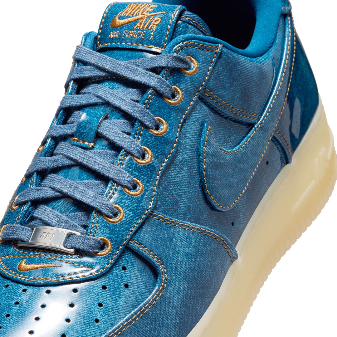 NIKE AIR FORCE 1 RETRO "PATENT DENIM"