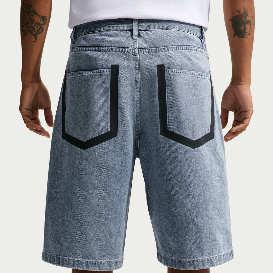 NIKE YOUR MESSAGE HERE INDIGO DENIM SHORTS