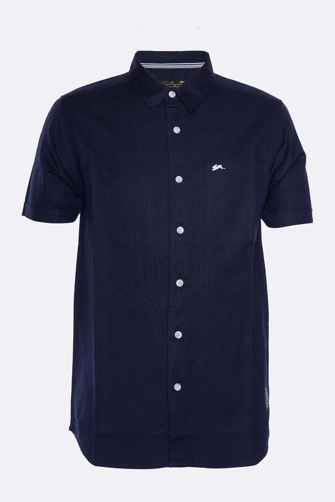 Arbor | Cotton Linen Shirt (Navy)