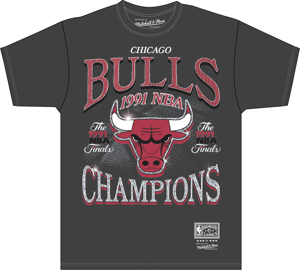 Ready Stock CHICAGO BULLS - SIX TIME NBA CHAMPIONS SHIRT Cotton Short  Sleeve
