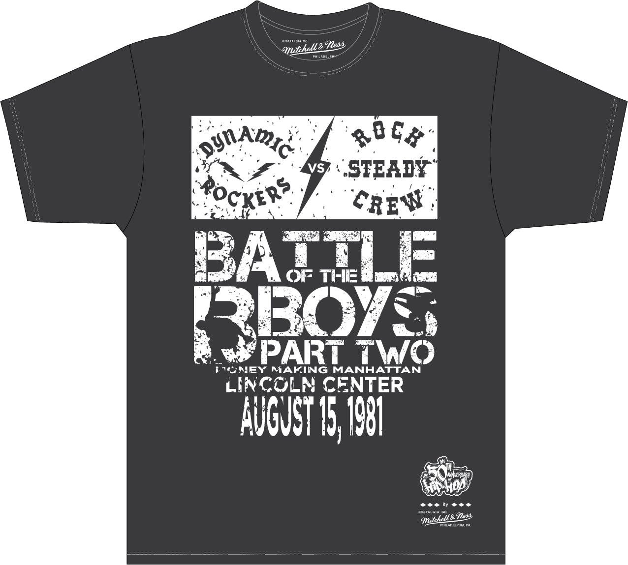 BRANDED 50TH AOHH BATTLE OF THE BBOYS SS TEE COLLAB