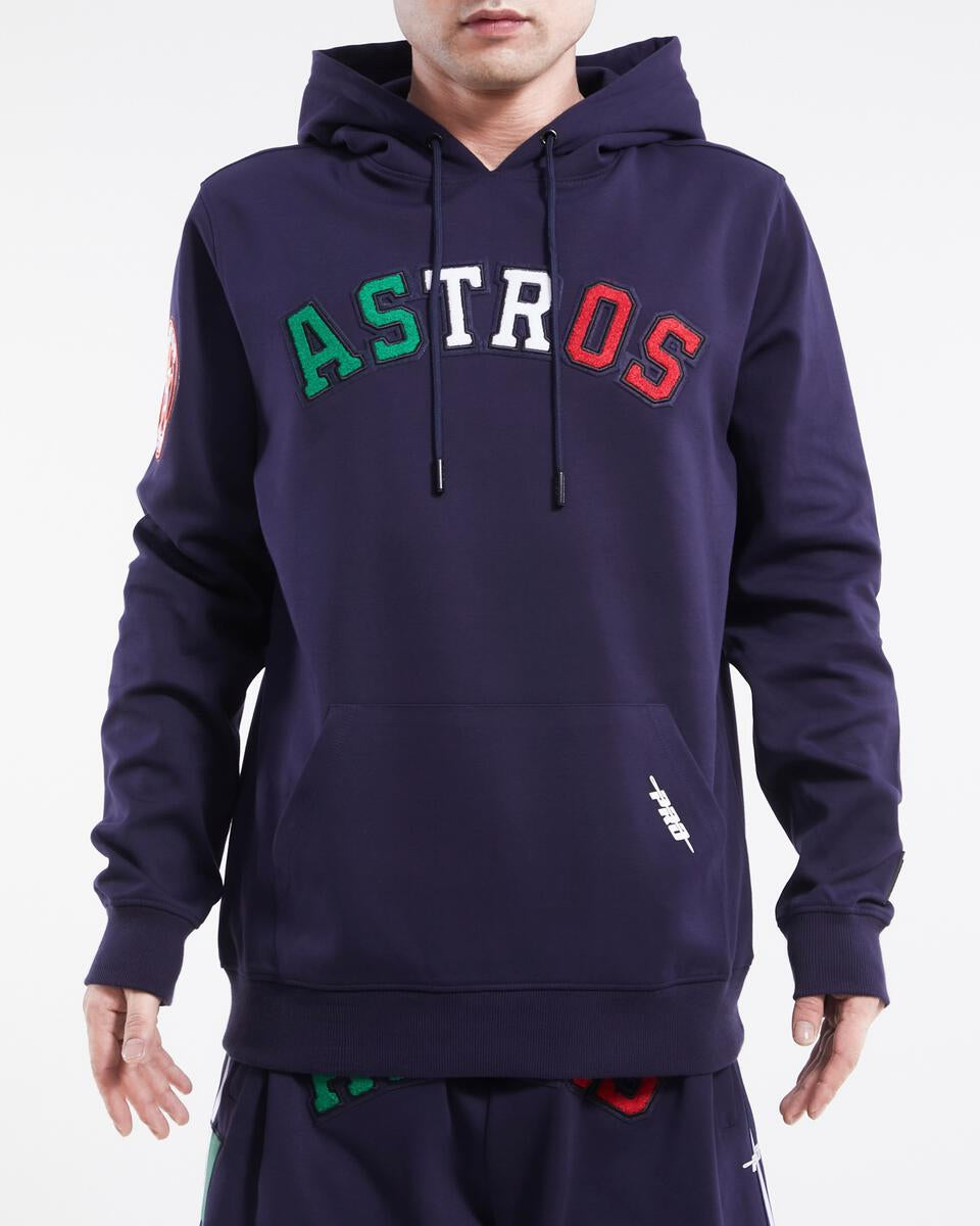 HOUSTON ASTROS MEXICO WORDMARK DK PO HOODIE ( MIDNIGHT NAVY)