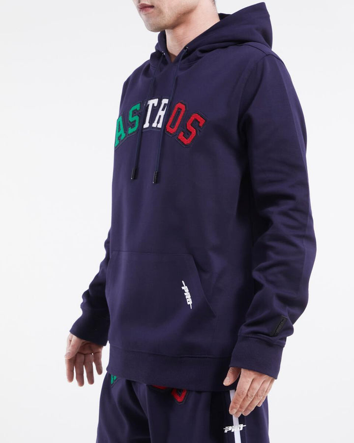 HOUSTON ASTROS MEXICO WORDMARK DK PO HOODIE ( MIDNIGHT NAVY)