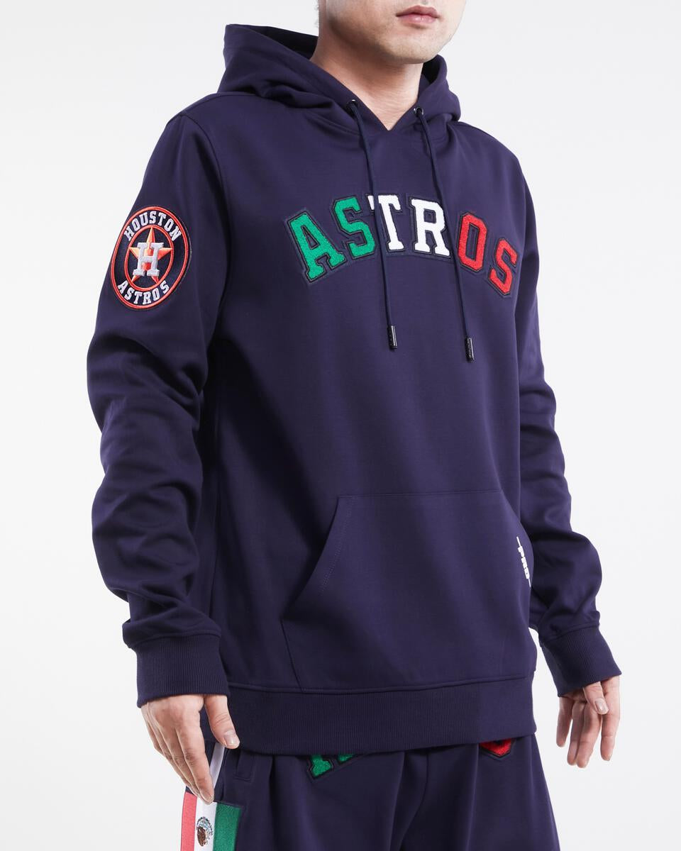 HOUSTON ASTROS MEXICO WORDMARK DK PO HOODIE ( MIDNIGHT NAVY)