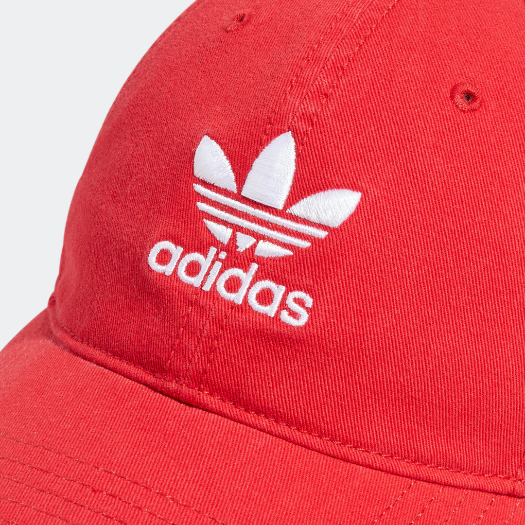 Men's adidas Originals Relaxed Strapback Hat (Vivid Red)