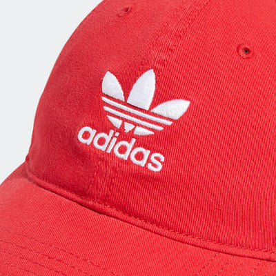 Men's adidas Originals Relaxed Strapback Hat (Vivid Red)