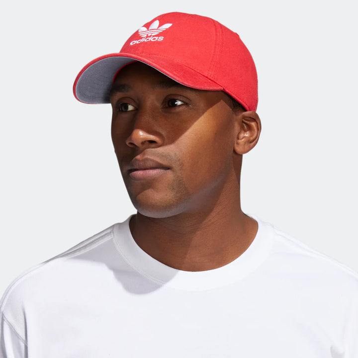 Men's adidas Originals Relaxed Strapback Hat (Vivid Red)
