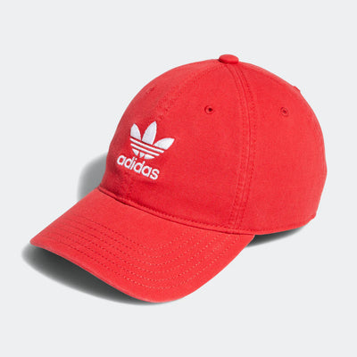 Men's adidas Originals Relaxed Strapback Hat (Vivid Red)