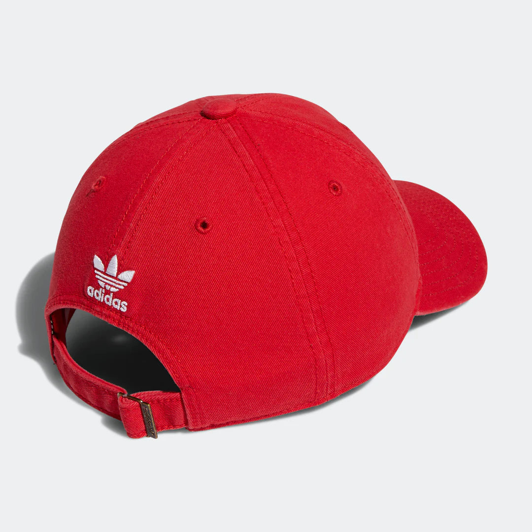 Men's adidas Originals Relaxed Strapback Hat (Vivid Red)