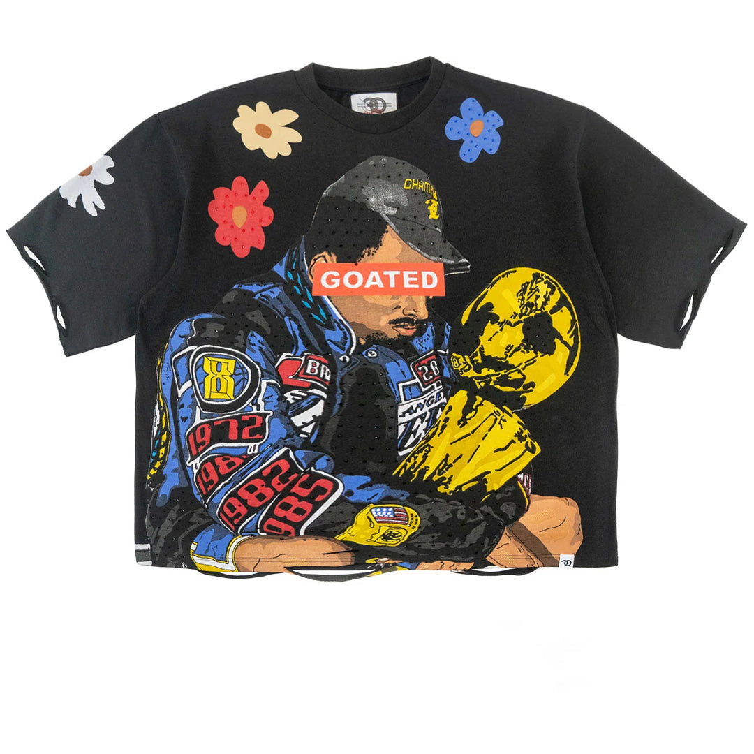 CROP KB GOATED TEE