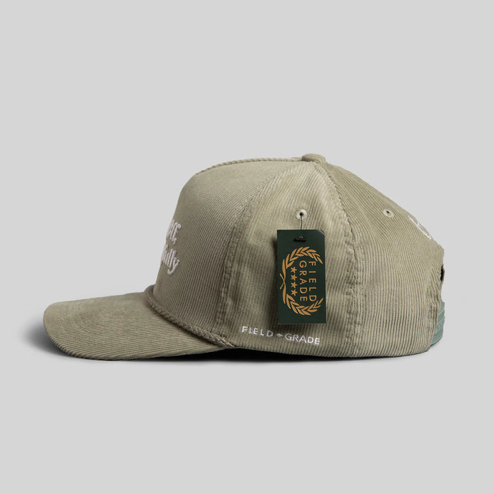 RESPECTFULLY JADE CORDUROY TRUCKER HAT