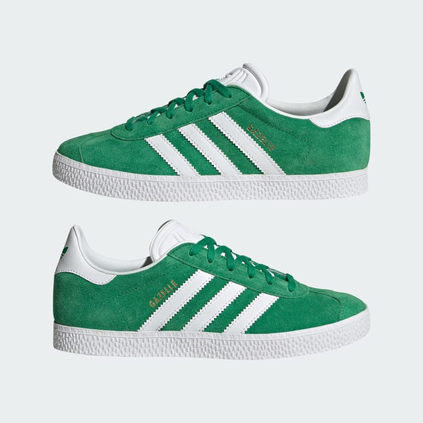adidas Gazelle Grade School Shoes - Green Active Athlete 88 adidas Gazelle Grade School Shoes - Green Active Athlete 88