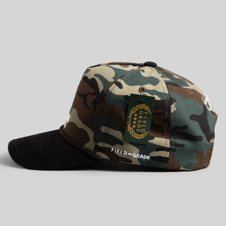 HAVE A NICE DAY CAMO/BLACK TRUCKER HAT