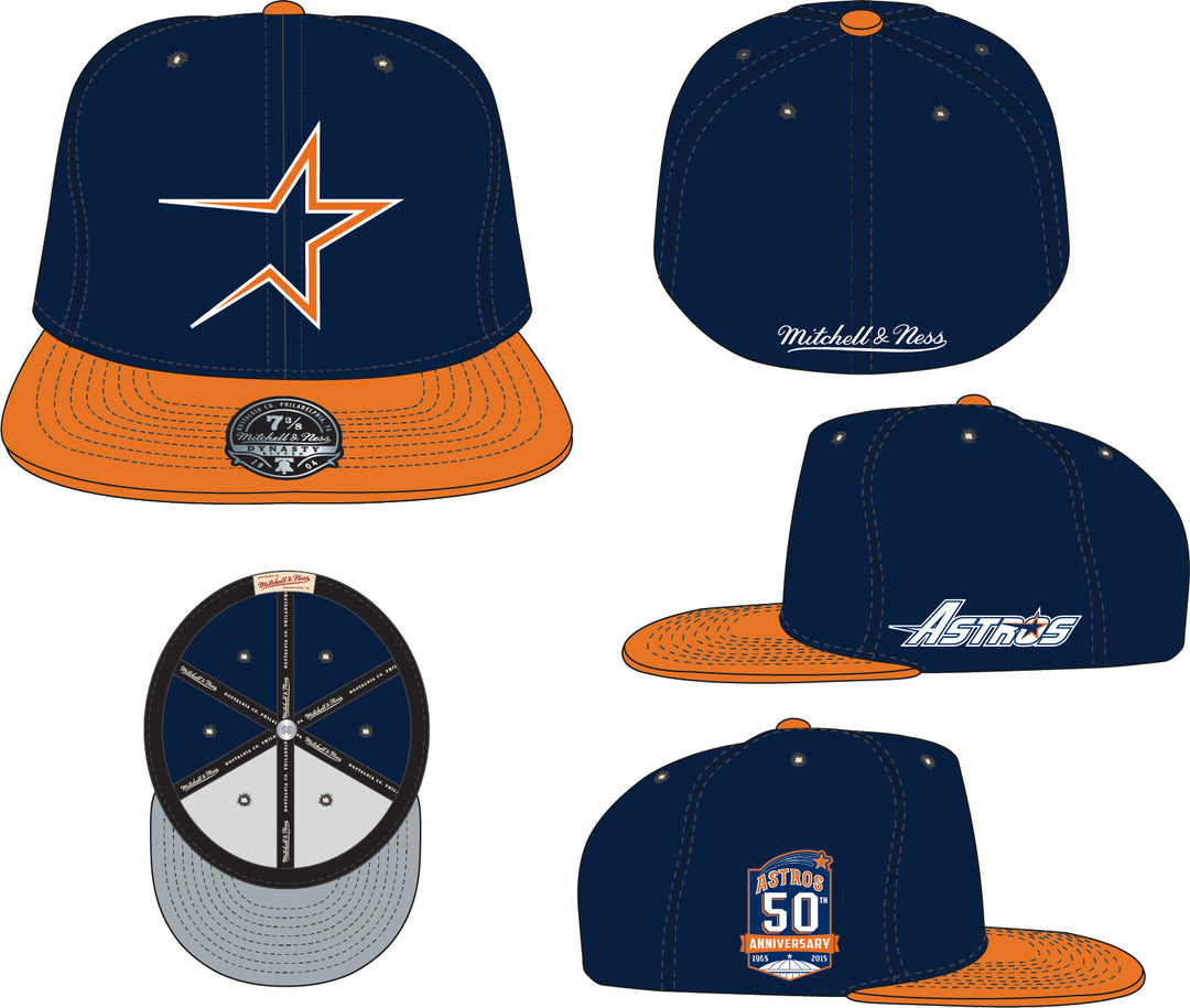 HOUSTON ASTROS MLB BASES LOADED FITTED COOP ASTROS (NAVY)