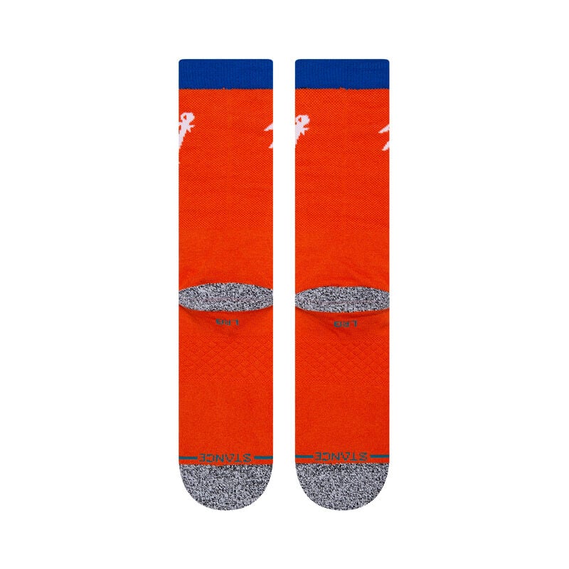 MLB X STANCE HEY BATTER CREW SOCKS (ORANGE)