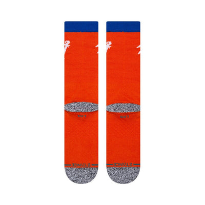 MLB X STANCE HEY BATTER CREW SOCKS (ORANGE)