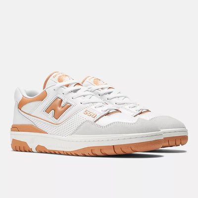 New Balance 550 Men’s Shoe (White/Brown)