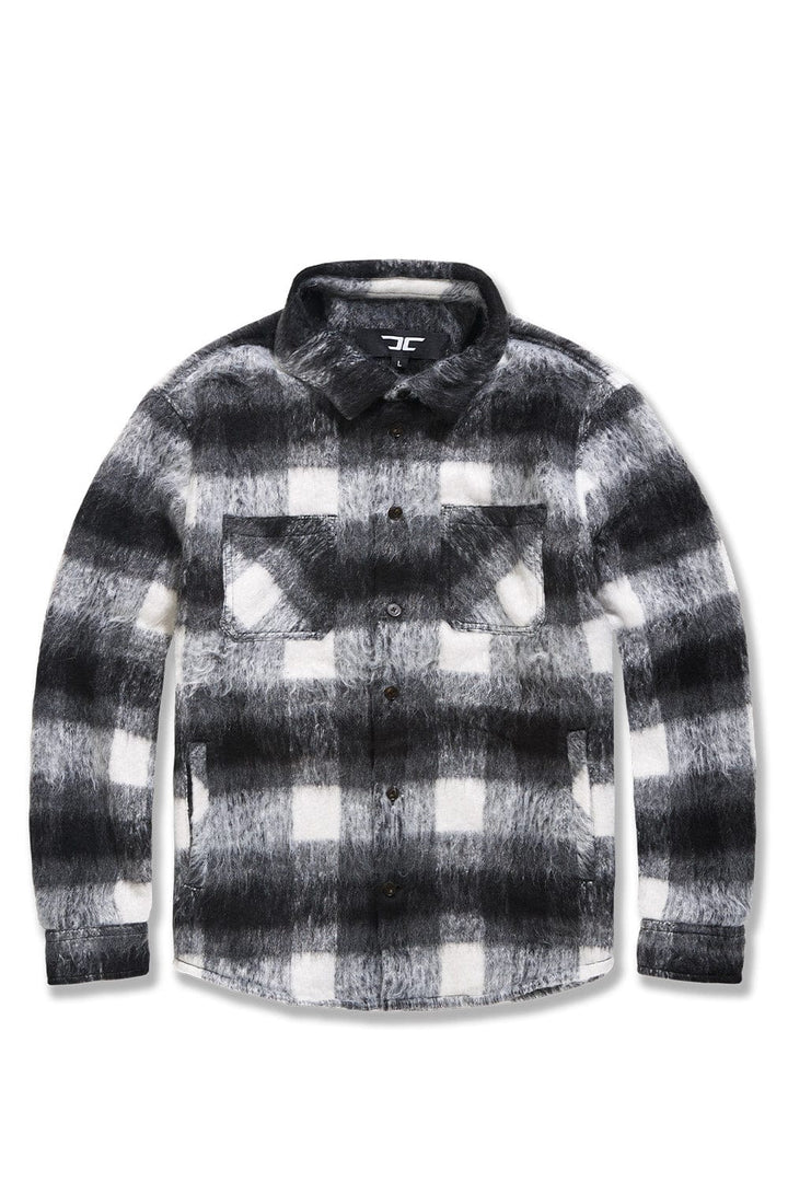 SEE YOU IN PARADISE FLANNEL SHACKET (BLACK)