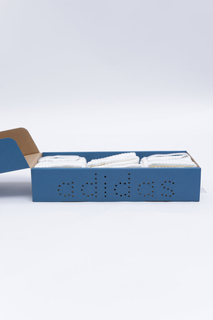 adidas BADBO 1.0 3 PACK SOCK "CHALK WHITE"