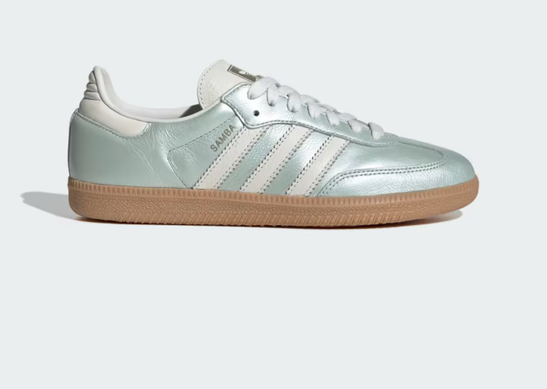 adidas Samba OG Linen Green Metallic (Women's)