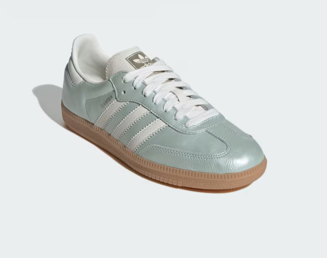adidas Samba OG Linen Green Metallic (Women's)