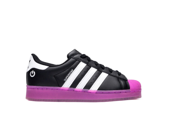 ADIDAS KID'S ADIDAS SUPERSTAR LED LIGHT - Core Black / Purple Burst / White