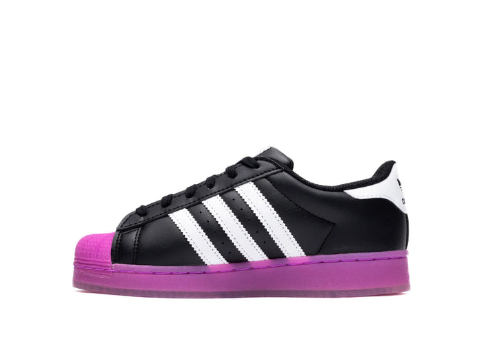 ADIDAS KID'S ADIDAS SUPERSTAR LED LIGHT - Core Black / Purple Burst / White