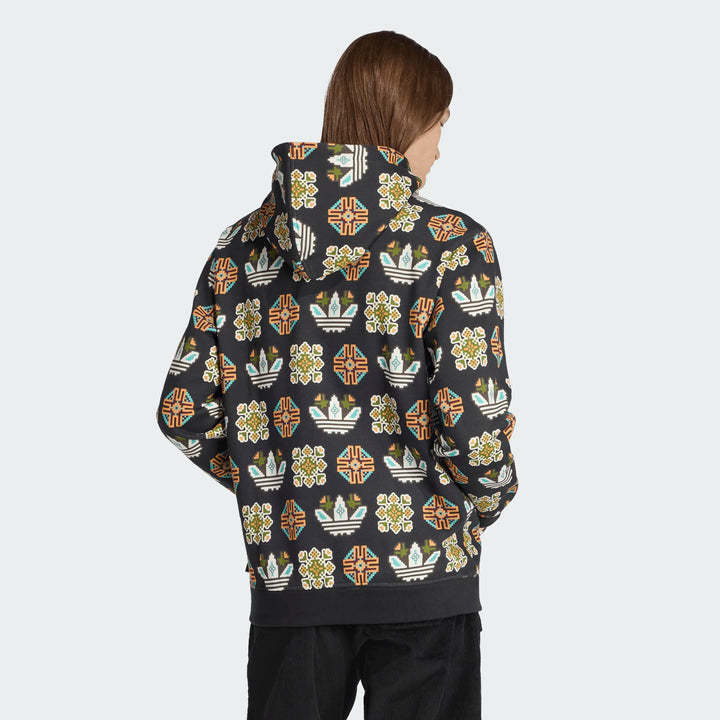ADIDAS GRAPHIC LOGO HOODIE "BLACK"