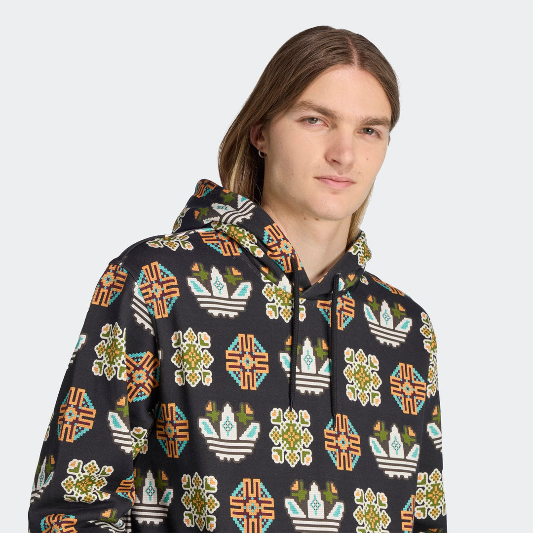 ADIDAS GRAPHIC LOGO HOODIE "BLACK"