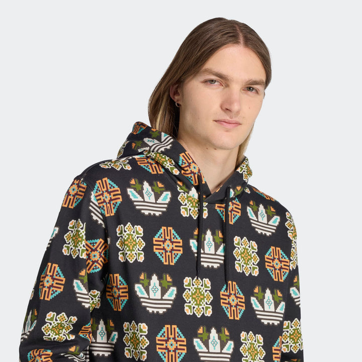 ADIDAS GRAPHIC LOGO HOODIE "BLACK"
