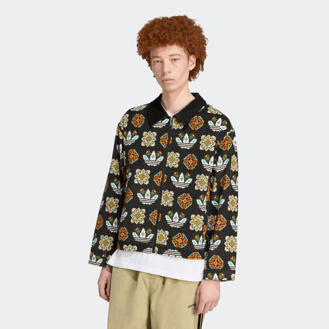 TREFOIL MONOGRAM ALLOVER COACH JACKET