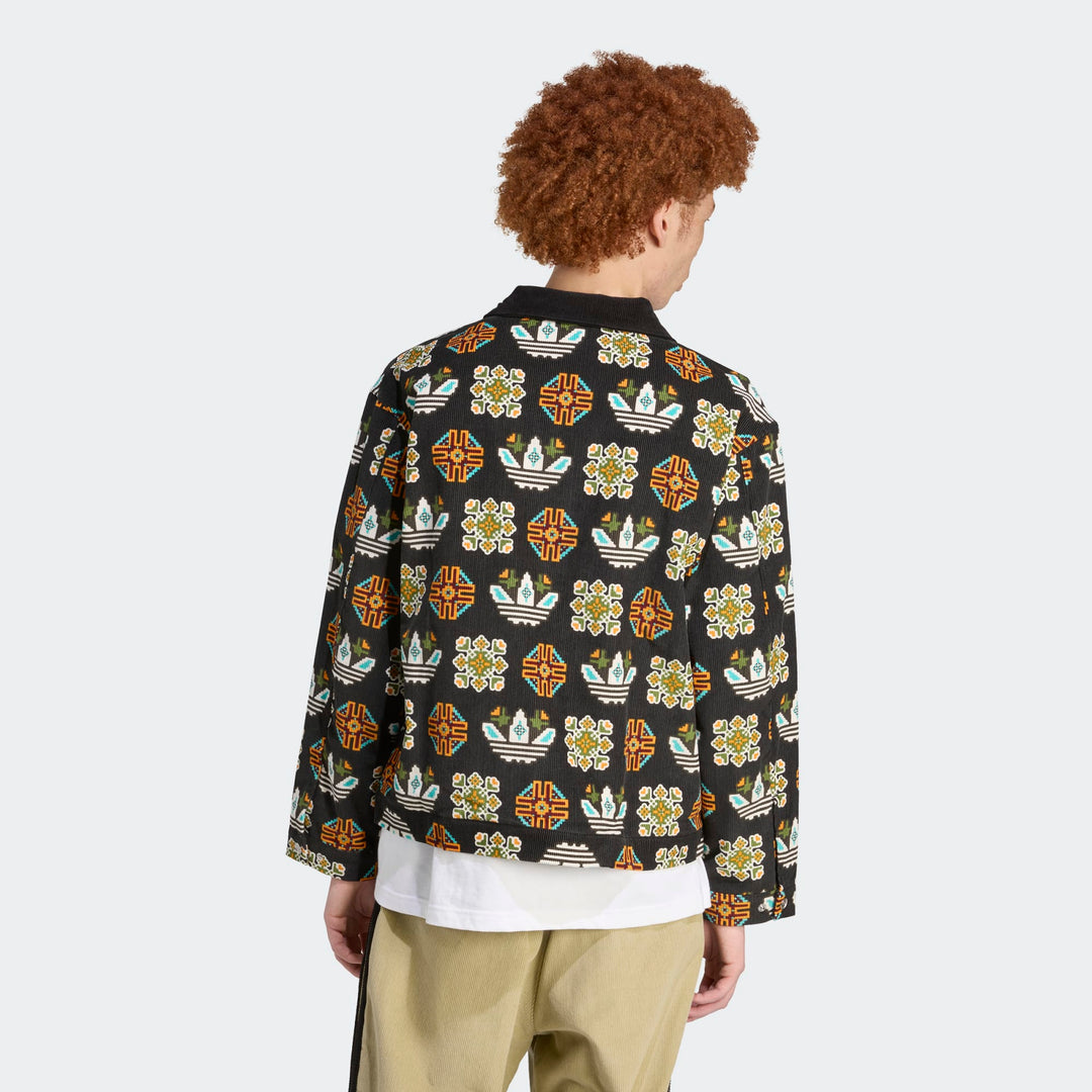 TREFOIL MONOGRAM ALLOVER COACH JACKET