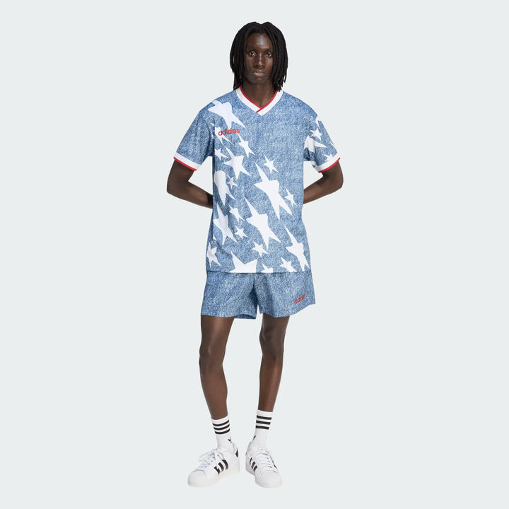 adidas DENIM GRAPHIC SHORTS