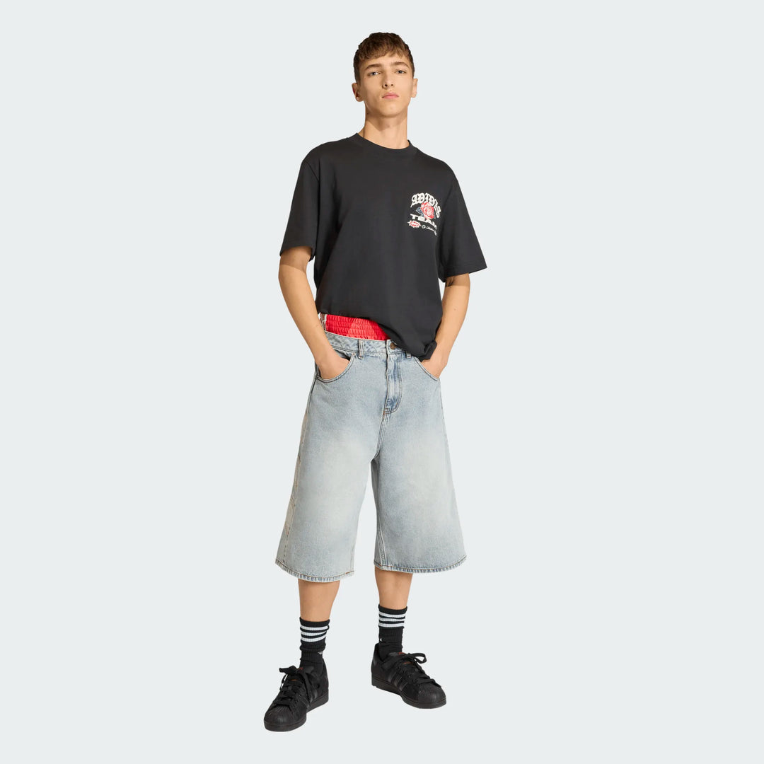 adidas DENIM SHORTS "BLUE"