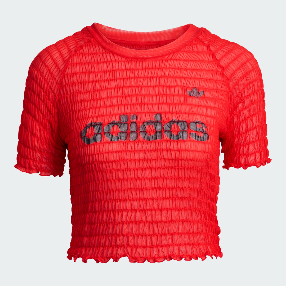 adidas SMOCKED CALI TEE