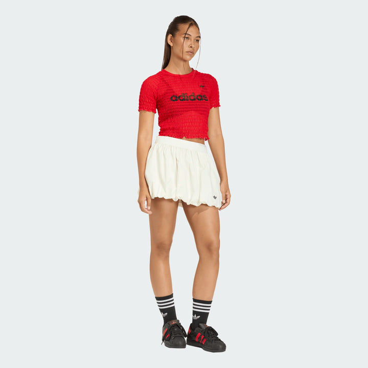 adidas SMOCKED CALI TEE