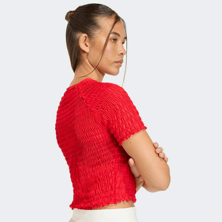 adidas SMOCKED CALI TEE