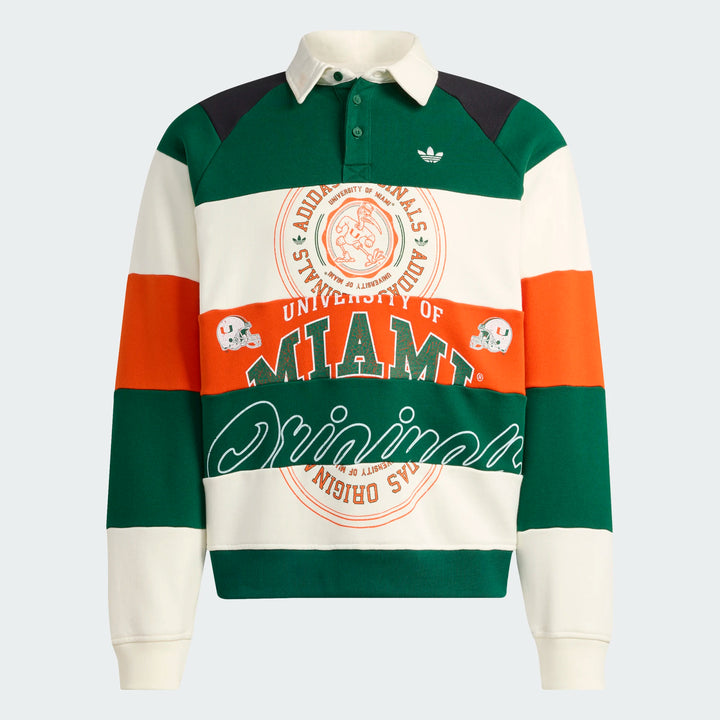 MIAMI HURRICANES ORIGINALS LONG SLEEVE POLO SHIRT