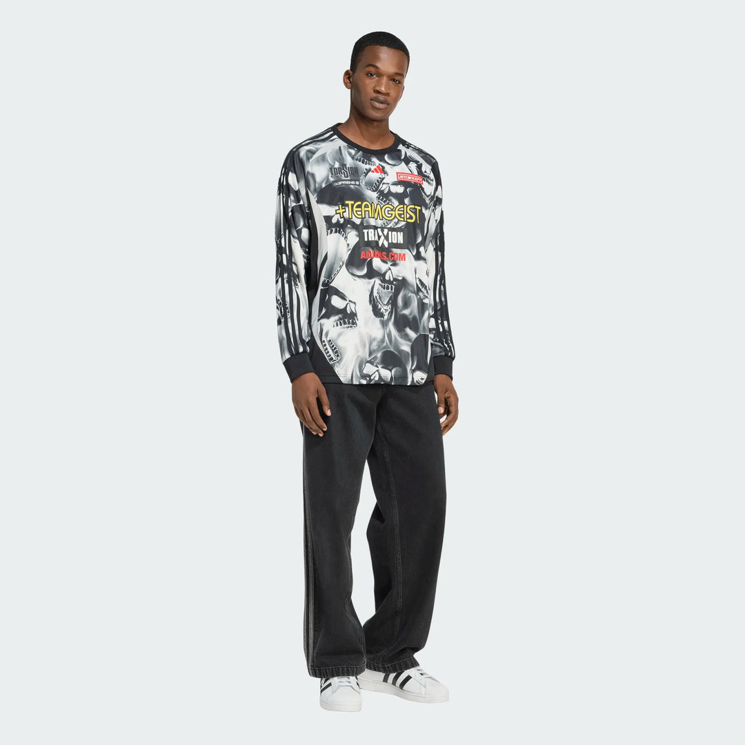 ALLOVER SKELETON PRINT L/S JERSEY